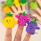 5 pcs Fruit Series And Vegetable Finger Puppets