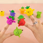 5 pcs Fruit Series And Vegetable Finger Puppets