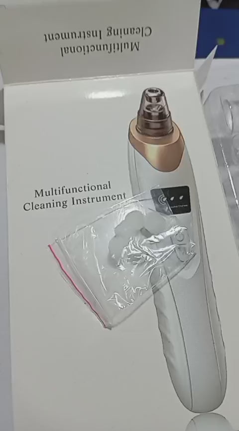Face Vacuum Suction Blackhead Remover Pore Cleaner | Electric Deep Cleansing Tool For Nose & Face