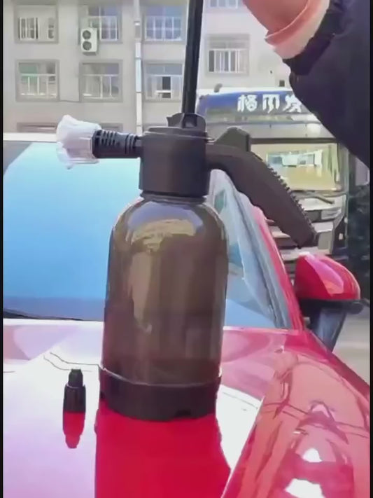 Hand Pump Foam Car Wash Sprayer Bottle Air Pressure Sprayer Car Cleaning Tools Gardening Spray Bottle Air Pump Watering Bottle – Black Color